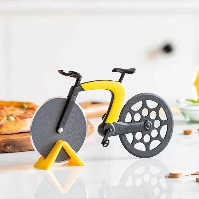 Pizza Cutter-Stainless Steel, Bicycle Shape, Wheel Bike Roller, Pizza Slicer, Pizza Cutting, Kitchen Tools