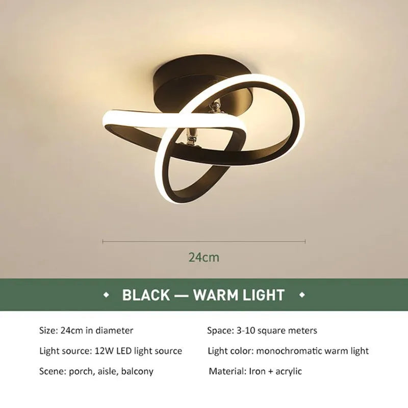 LED Ceiling Lights-Strip Aisle, Modern Lamps, Minimalist Living Room, Balcony, Entrance, Staircase, Led Luster Fixtures