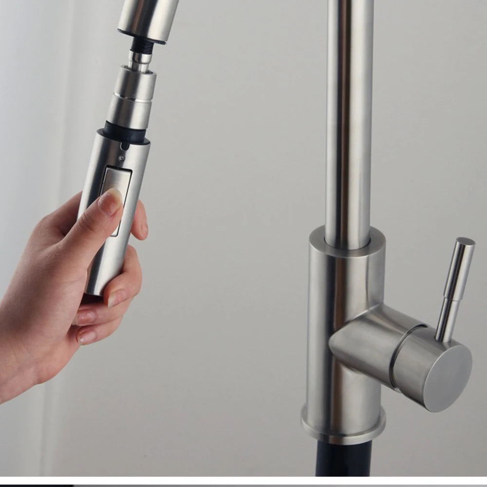 Kitchen Faucet-Head Pull Out Shower Nozzle, G1/2,  Sprayer Bathroom Sink Tap Replacement Accessory Black Silver Golden Head Aerator