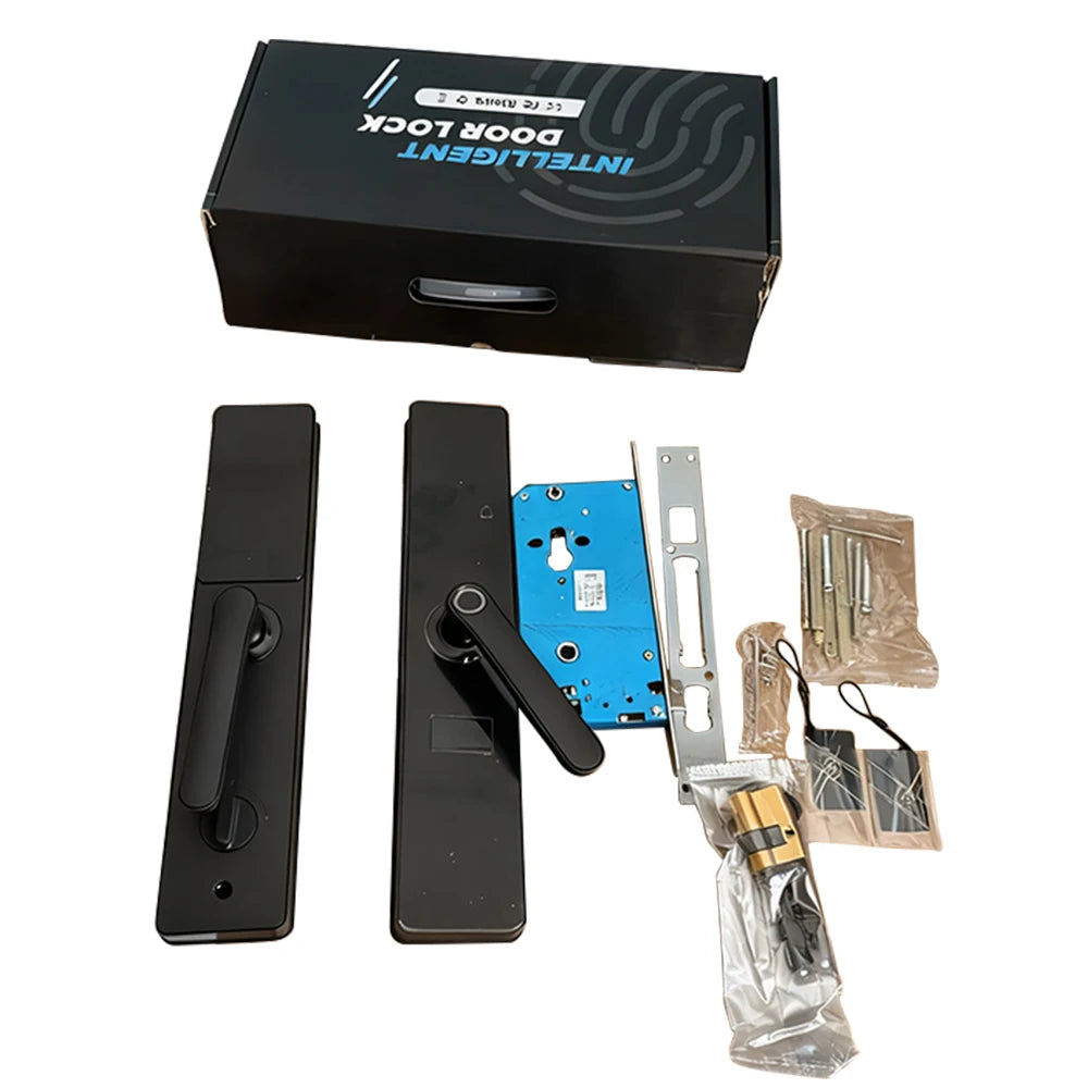Smart Door Lock-Biometric, Fingerprint, Keyless Entry, Keypad, Password, Deadbolt, Bluetooth, Fits 60mm Door Thickness, Home Security Electronic Lock