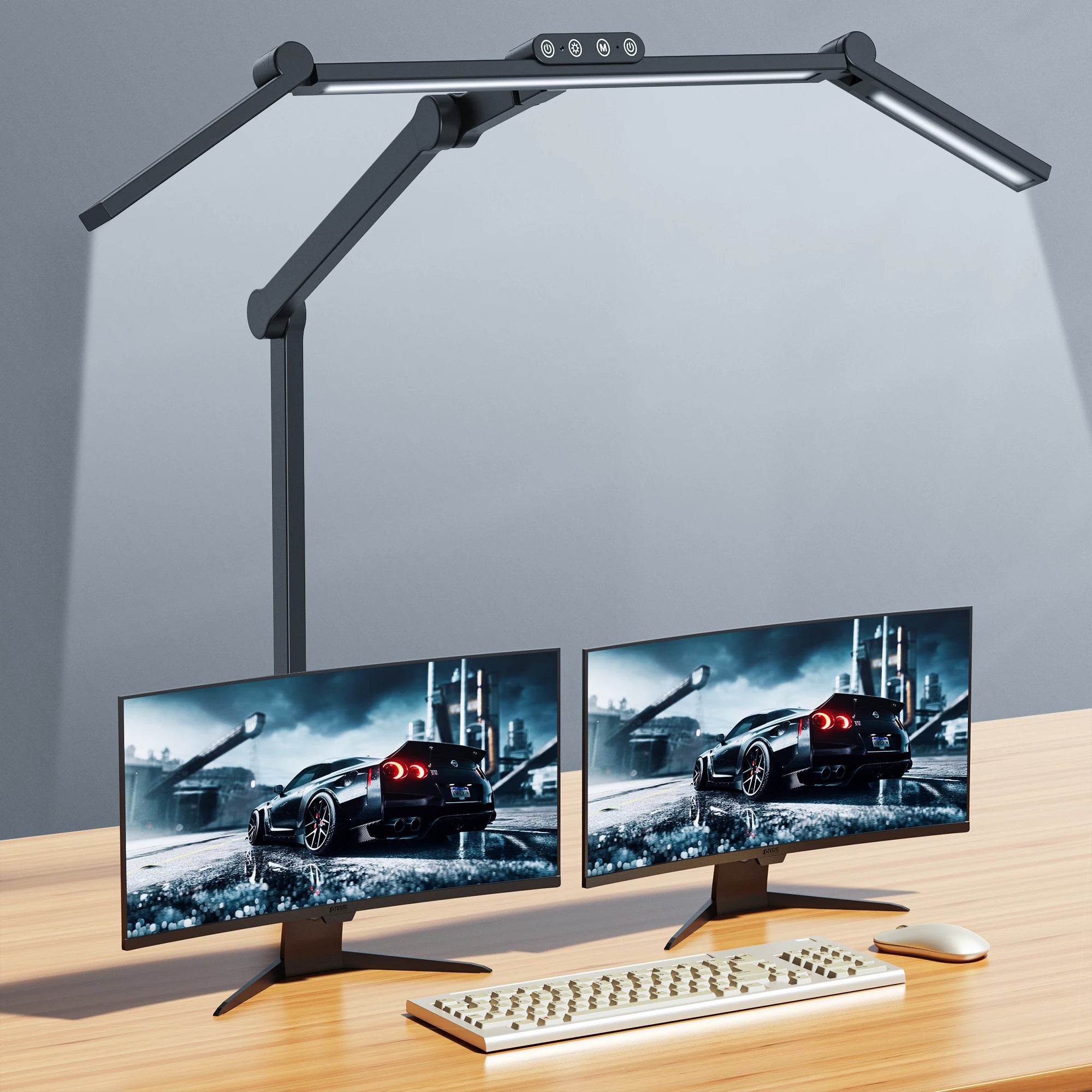 LED Desk Lamp – Architect with Clamp – Auto-Dimming 24W Ultra Bright Light for Office & Study