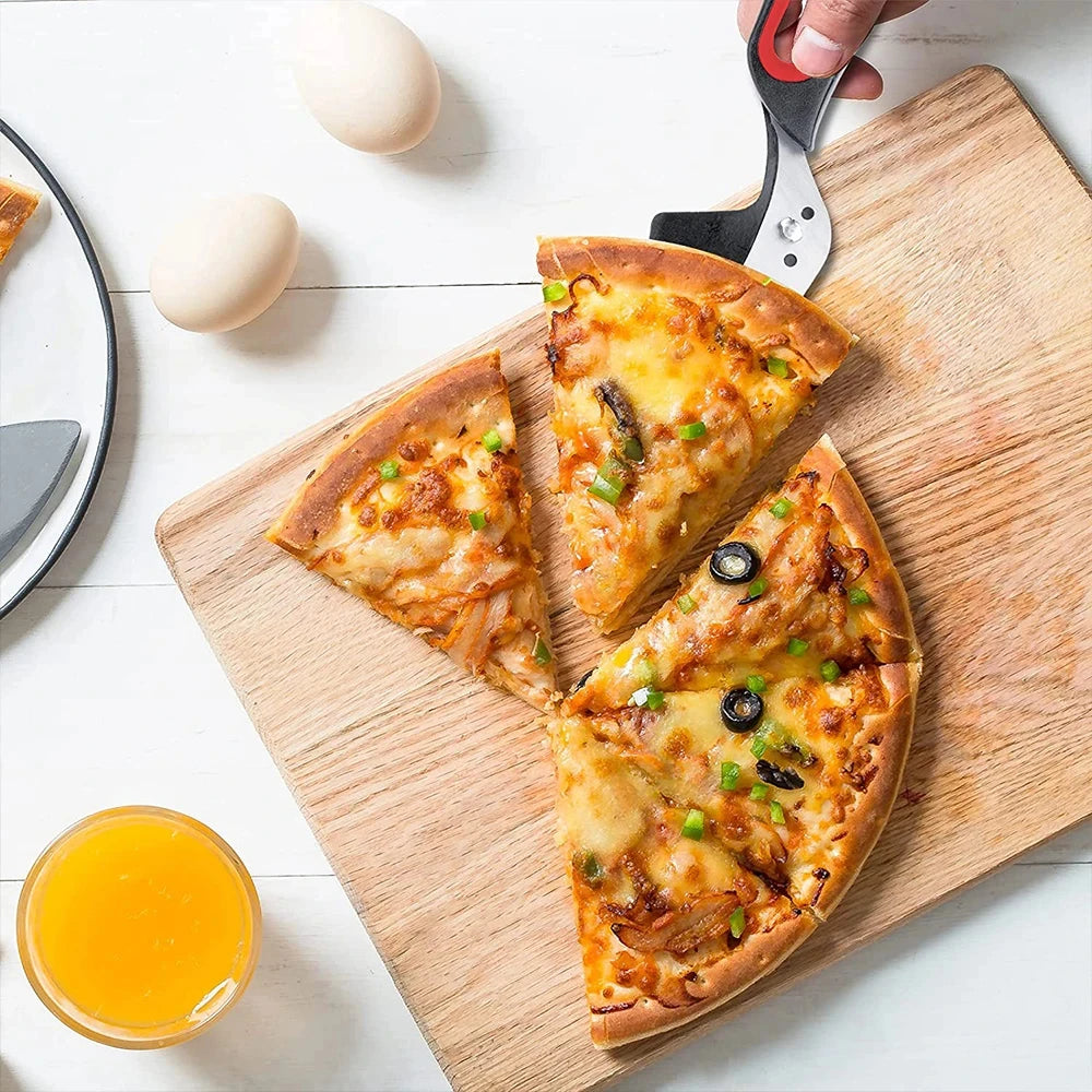 Home Kitchen: Pizza Cutter: Scissors - Detachable Sharp Stainless Steel Blade - Optional Spatula