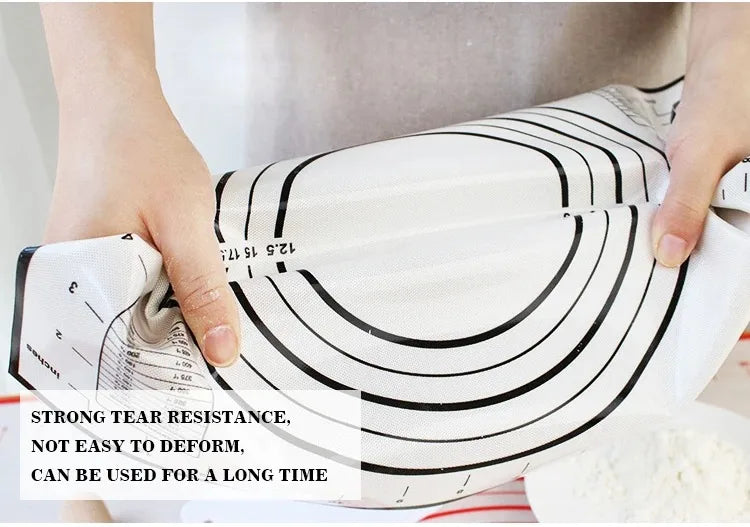 Baking Mat-Silicone Kneading Pad Dough Mat Pizza Cake Dough Maker Kitchen Cooking Grill Non-Stick Gadgets Bakeware Pastry Mat