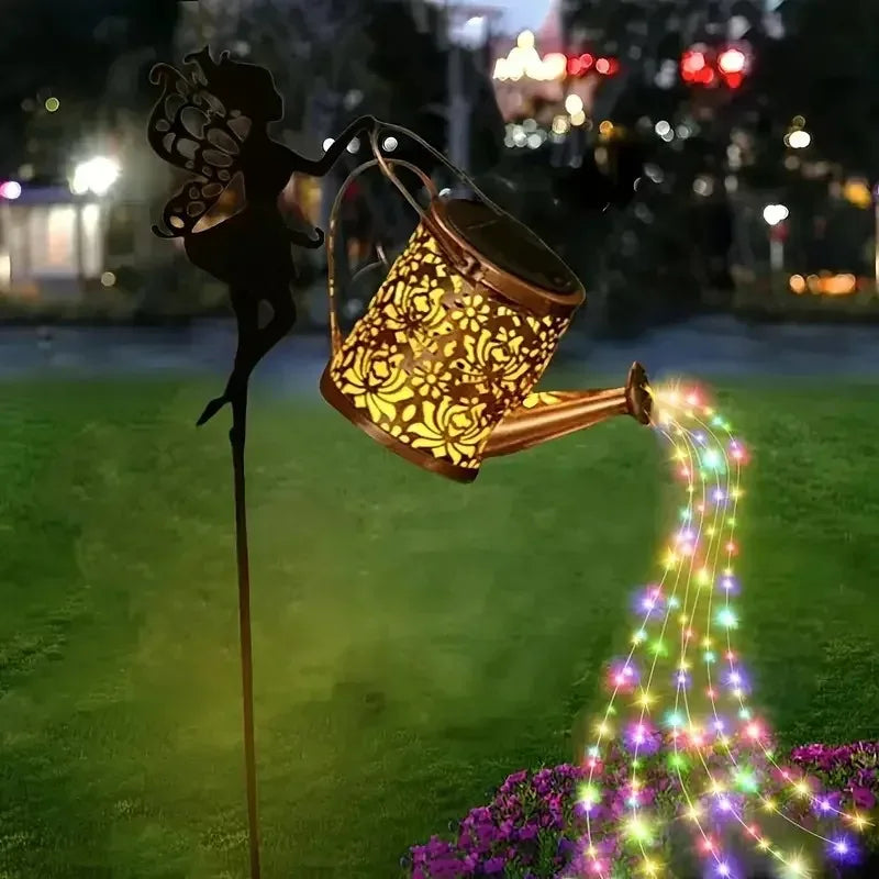 Solar Watering Can-LED Lights, Outdoor, Hanging, Waterproof, Garden Decor, Solar Garden Lights, Yard Deco