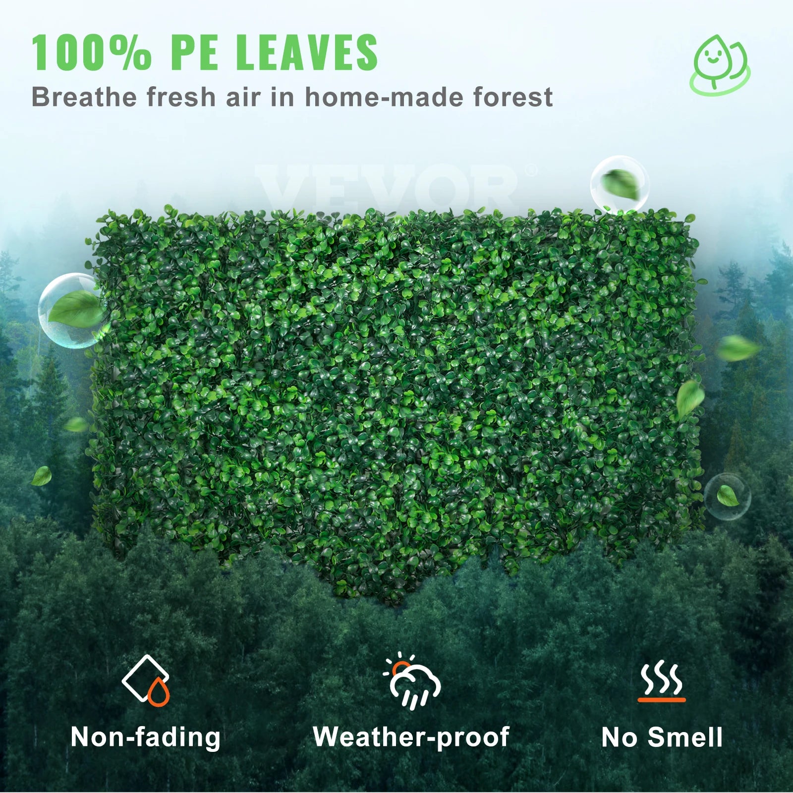 Hedge Wall-Artificial Boxwood Panel, UV 24pcs, 20x20/24x16 in, Boxwood Hedge Wall Panels. Artificial Grass Backdrop, Wall Green Grass, SucceBuy