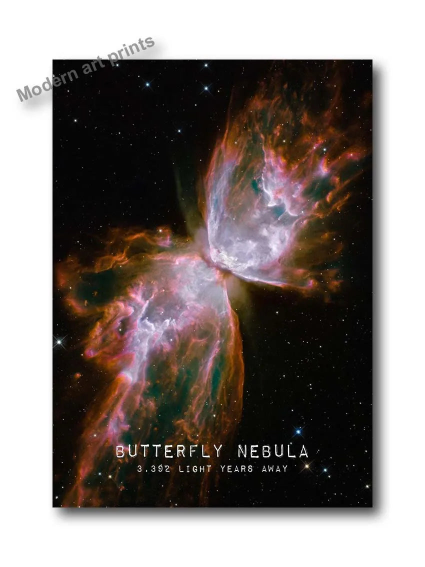Canvas Painting-Universe Space Poster Veil Rosette Nebula Black Hole Galaxy Canvas Painting Planet Modern Wall Art Pictures Bedroom Home Decor