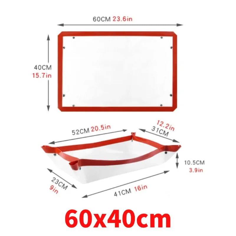 Baking Mat-Silicone Kneading Pad Dough Mat Pizza Cake Dough Maker Kitchen Cooking Grill Non-Stick Gadgets Bakeware Pastry Mat