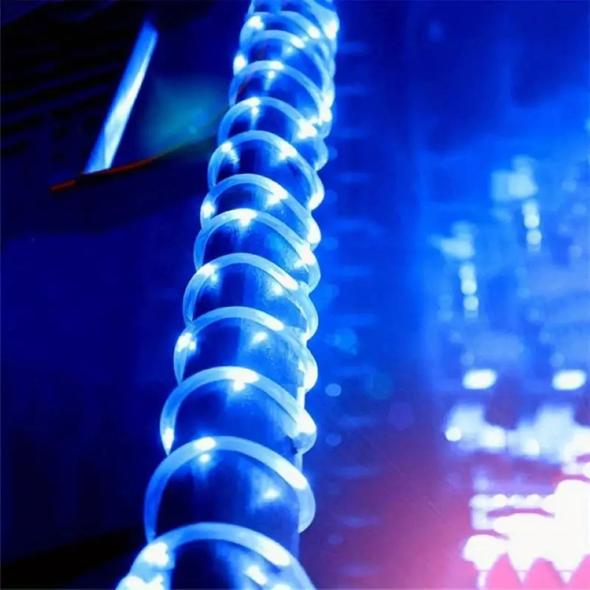 Solar-Powered LED Rope String Lights – 50/100/200 LEDs, 8 Modes, Waterproof Outdoor Decor for Garden & Walkways