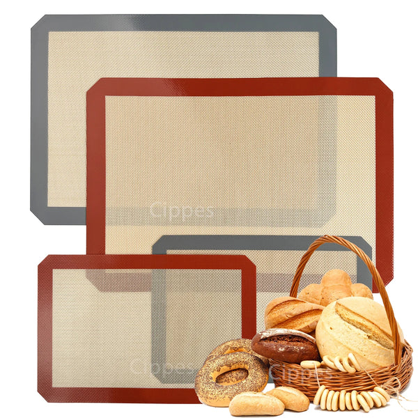 Baking Mat, Non-Stick, Reusable, Silicone–for Oven, 2 Sizes 30/42cm, Heat Resistant, Bakeware Sheets - 1PC, 2PCS