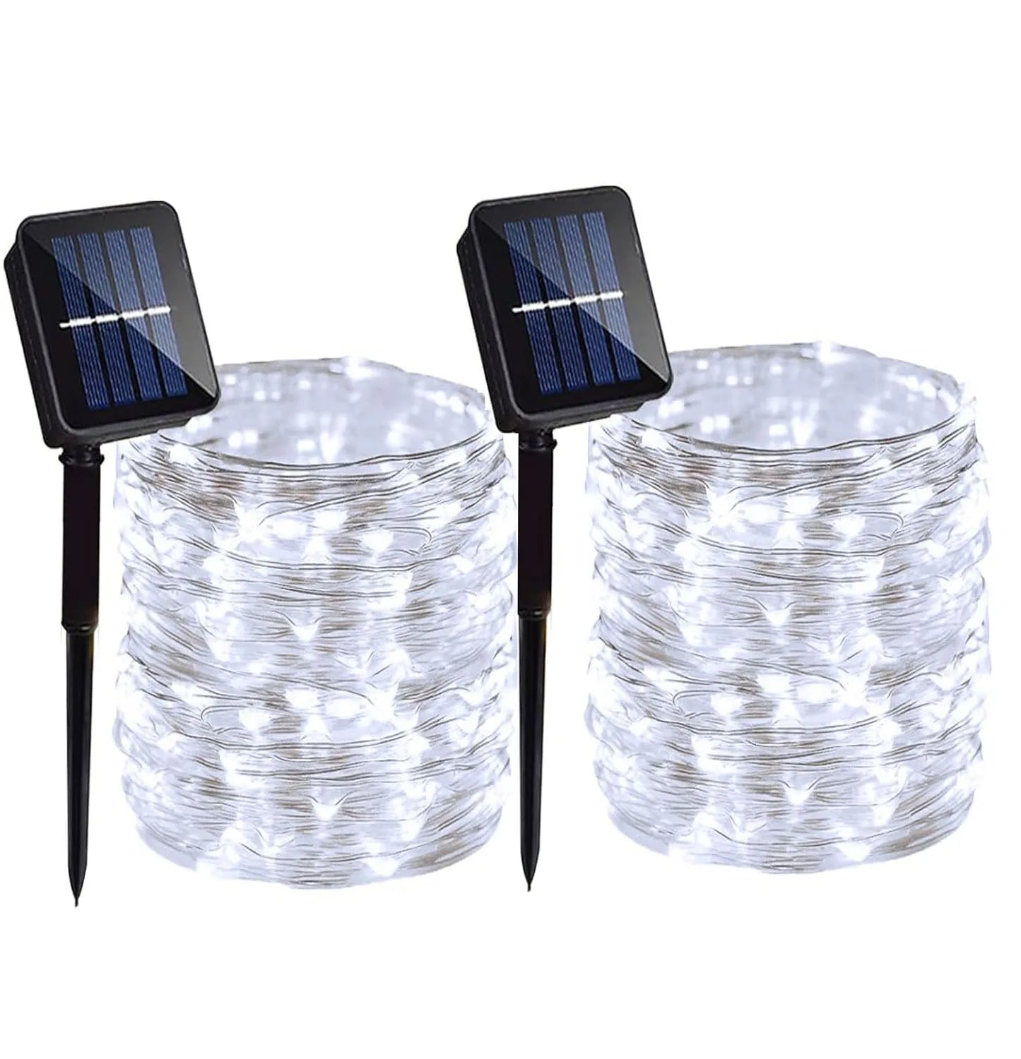 400 LED Solar-Powered Copper String Lights (4PCS) – Perfect for Christmas, Parties & Garden Decoration