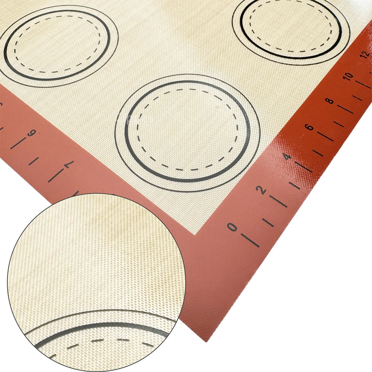 Baking Mat, Non-Stick, Reusable, Silicone for Oven, Thin 0.4mm, Heat Resistant Bakeware Sheets Liner Baking Tools for Cookie