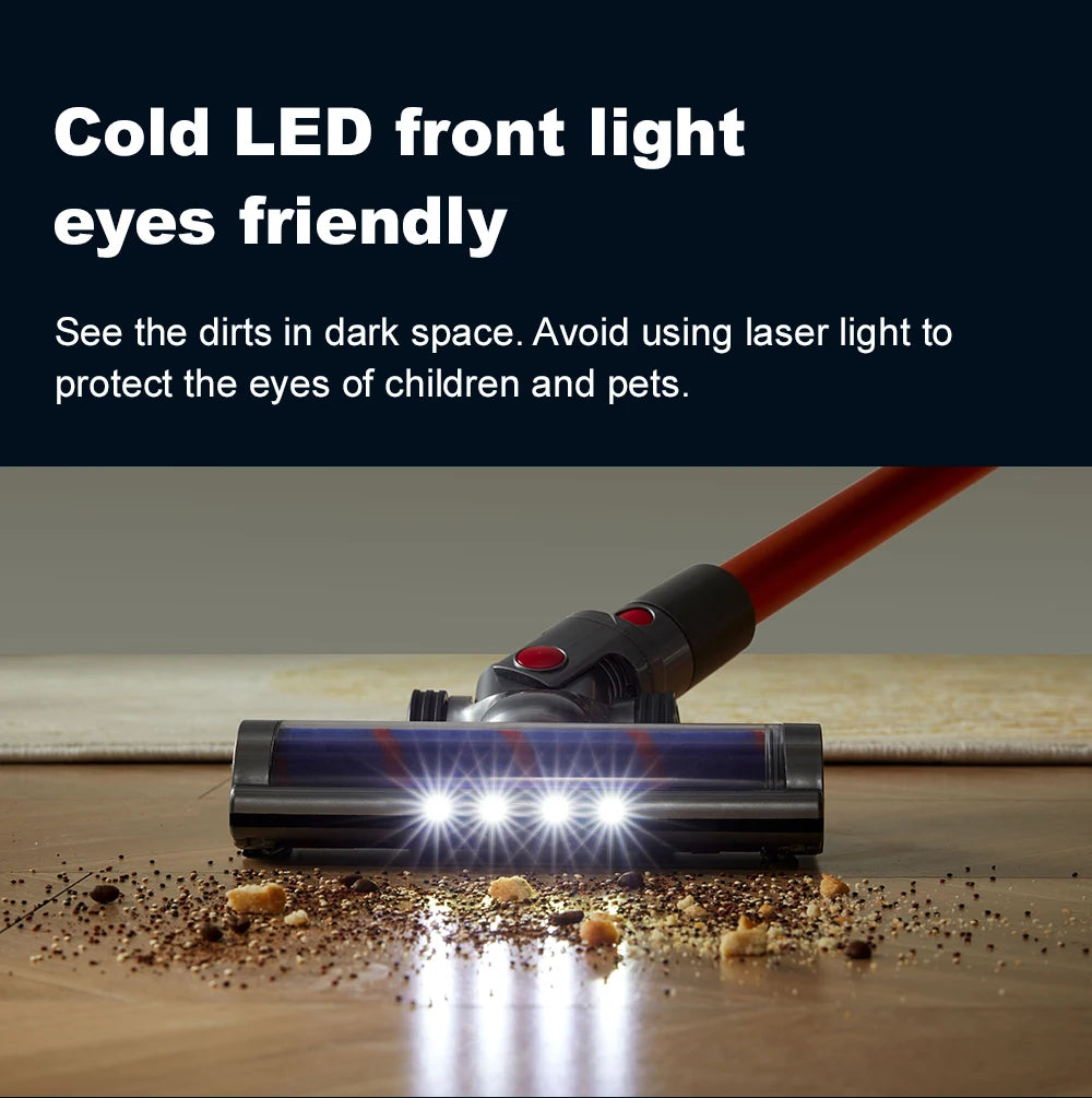 Vacuum Cleaner,Cordless Handheld, 27000PA,Touch Screen,Smart Dust Sensor,Auto Speed Control for Home Bed Carpet Clean