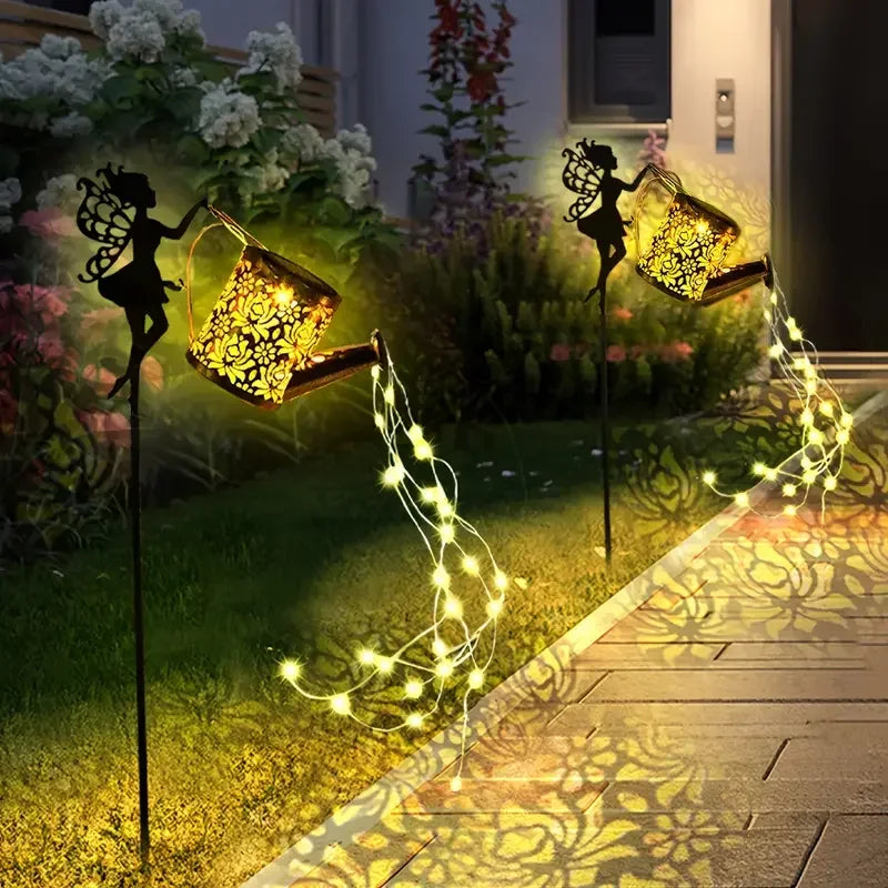 Solar Watering Can-LED Lights, Outdoor, Hanging, Waterproof, Garden Decor, Solar Garden Lights, Yard Deco