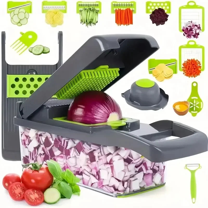 Home Kitchen: Chopper: Multifunctional Grater, Slicer, Dicer, and Cutter – 14in and 16in