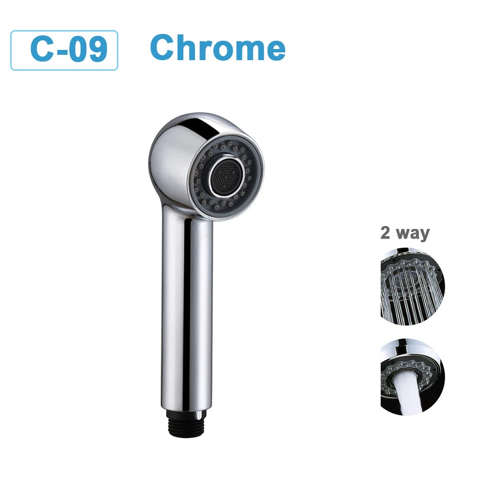 Kitchen Faucet-Head Pull Out Shower Nozzle, G1/2,  Sprayer Bathroom Sink Tap Replacement Accessory Black Silver Golden Head Aerator