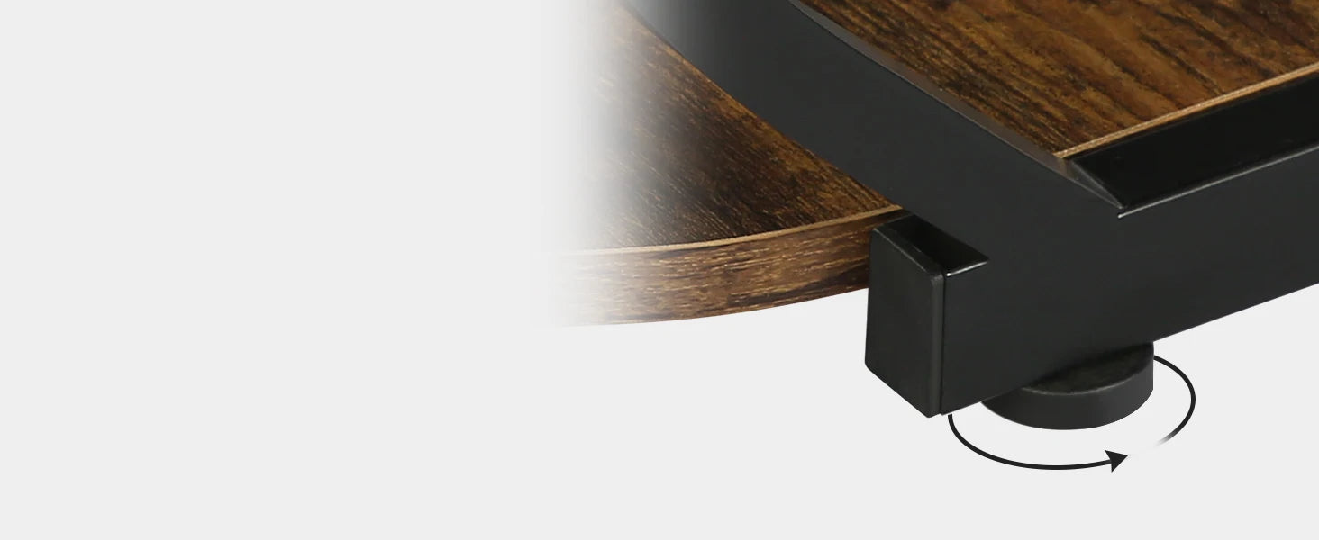 Coffee Table-Tribesigns Square Coffee Table, with 2 Tiers, 40 inches, Low Farmhouse Coffee Table, with Wood Storage Shelf, Heavy Duty Metal Curve