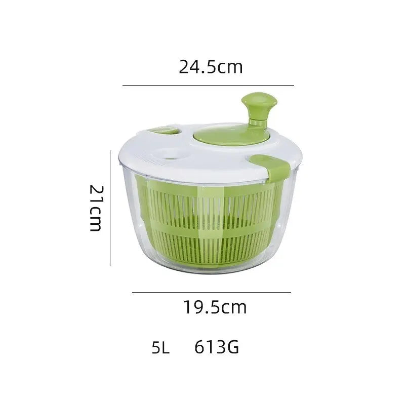 Home Kitchen: Spinner: Multifunction Manual Salad Spinner Dryer - Vegetable & Fruit Food Dehydrator