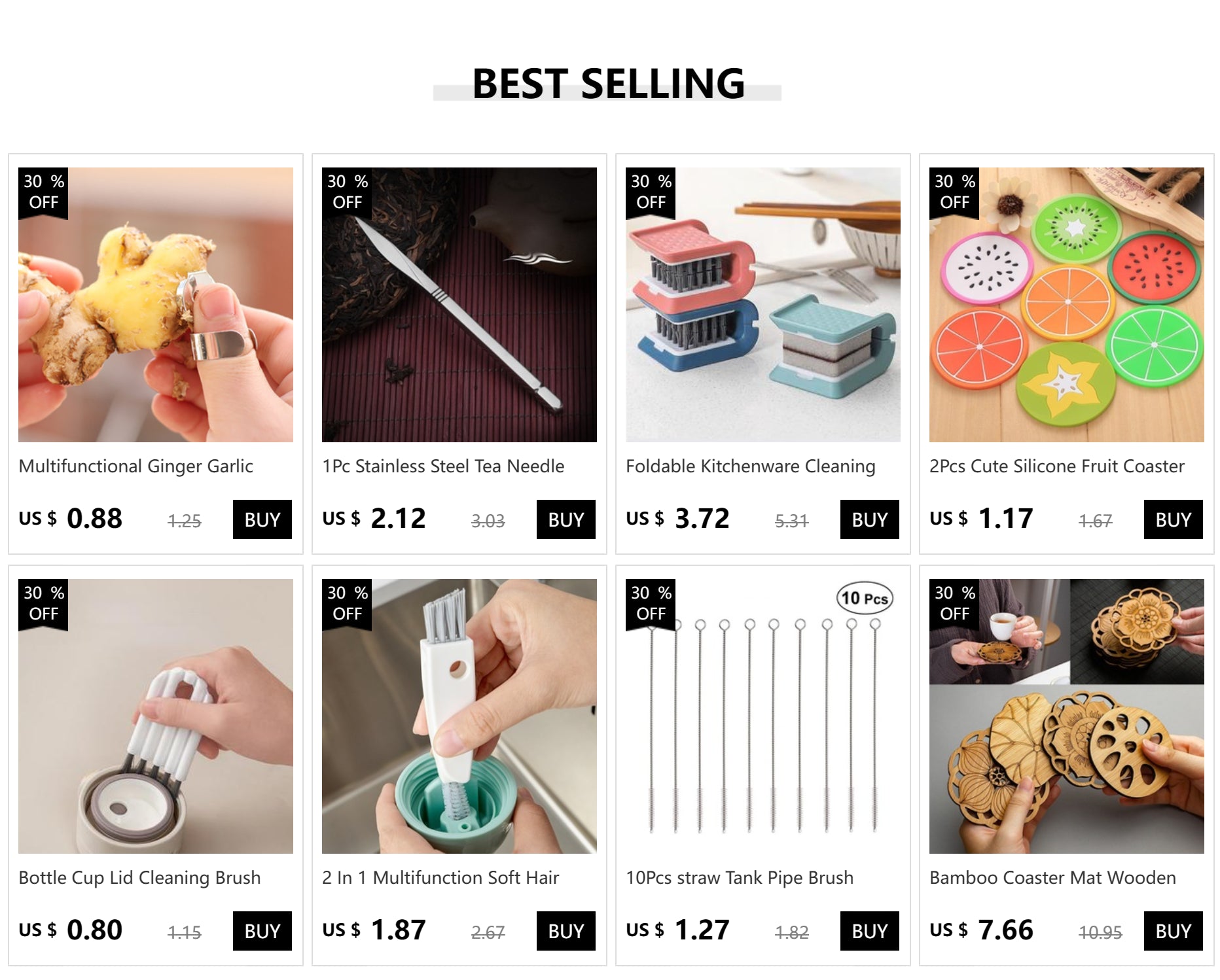 Kitchen-Stainless Steel Measuring Set – 8 Nesting Cups & Spoons for Baking & Cooking Essentials
