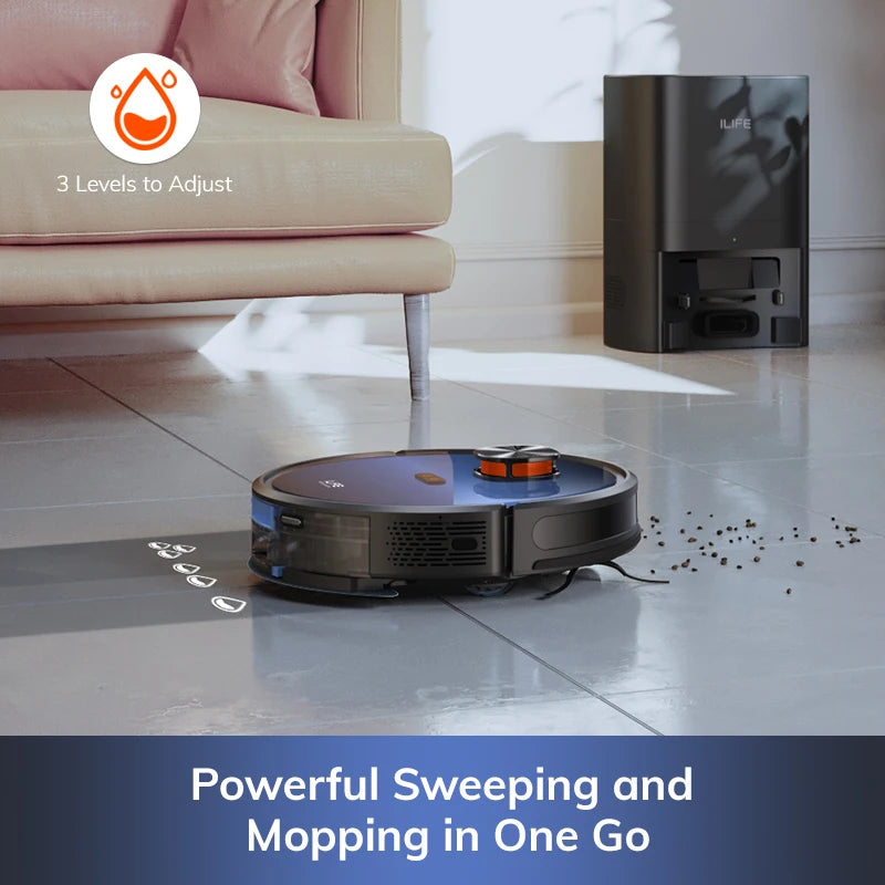 Vacuum - LDS Robot Vacuum Cleaner with ILIFE T10s – Powerful 3000Pa Suction & Remote App
