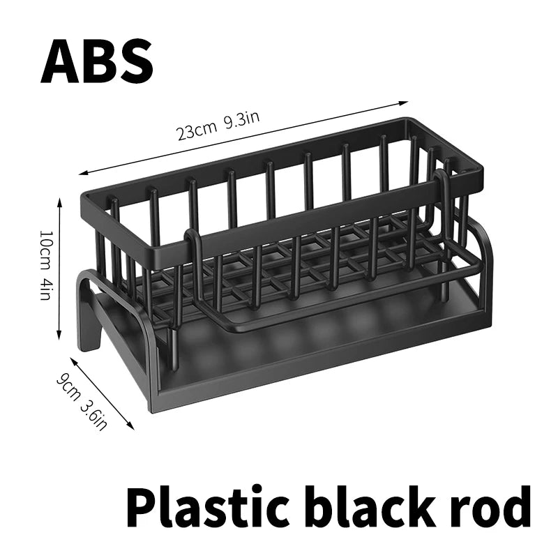 Kitchen Rack-Stainless steel shelf, sponge drain rack, sink drainage rack, dishwashing supplies, dishcloth storage, drainage rack