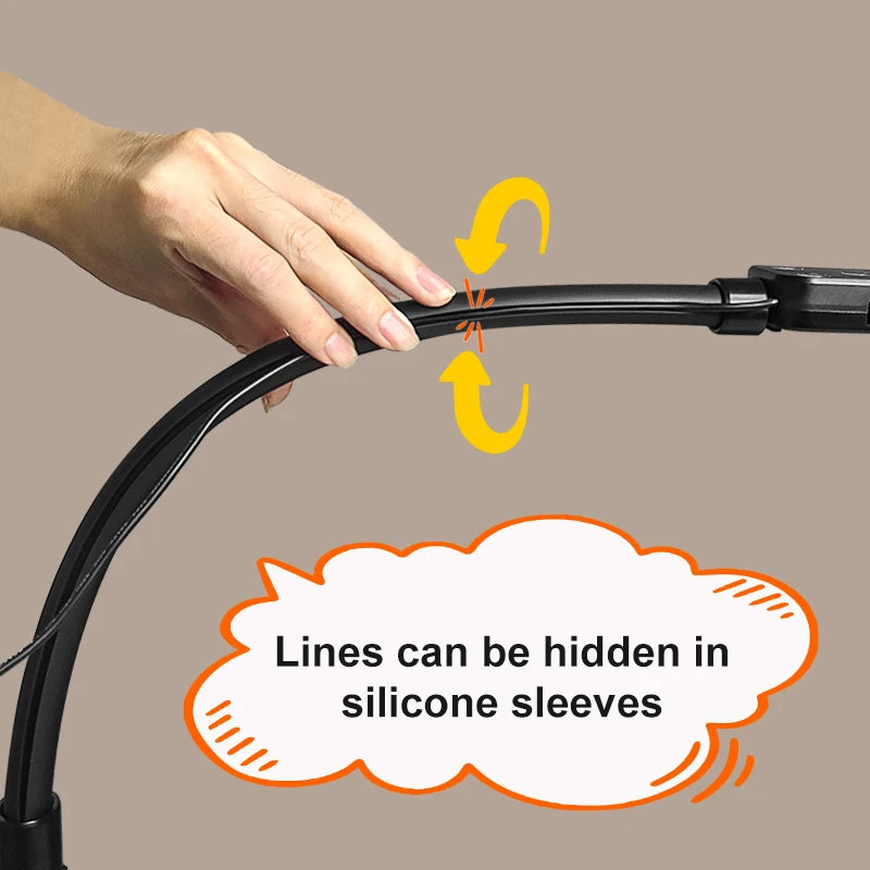 LAOPAO Double Head LED Desk Lamp Architect Desk Lamps Office 24W Brightest 5Color Modes and 5 Dimmable Eye Protection lamp