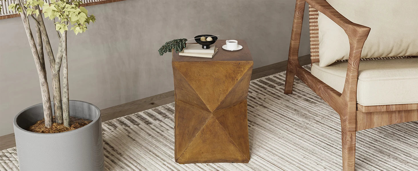 Accent Table-Outdoor Weight Concrete, Side Table, Indoor Sofa, Side Table, Patios, Plant Stand, Accent Table, Garden Stool, End Table