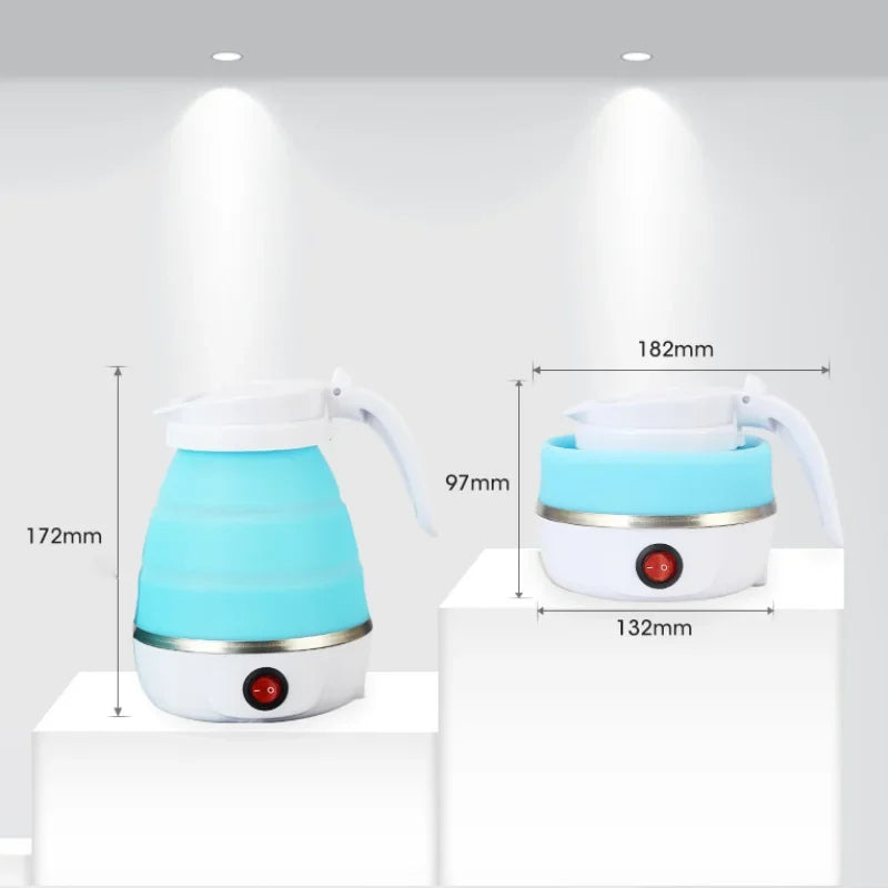 Home Kitchen: Kettle: Water Heater - 2 cups (600ml) - Foldable-Portable-Electric for Travel