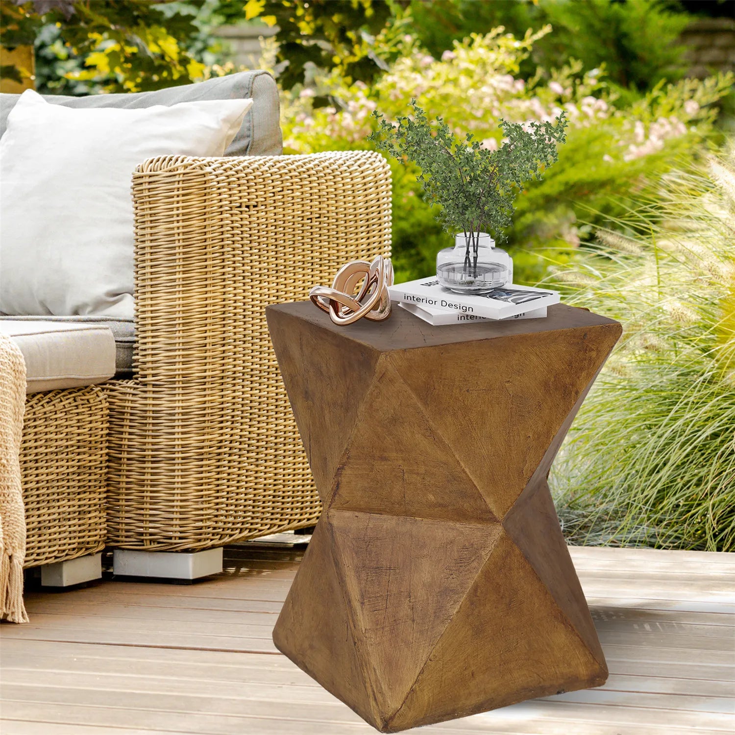 Accent Table-Outdoor Weight Concrete, Side Table, Indoor Sofa, Side Table, Patios, Plant Stand, Accent Table, Garden Stool, End Table
