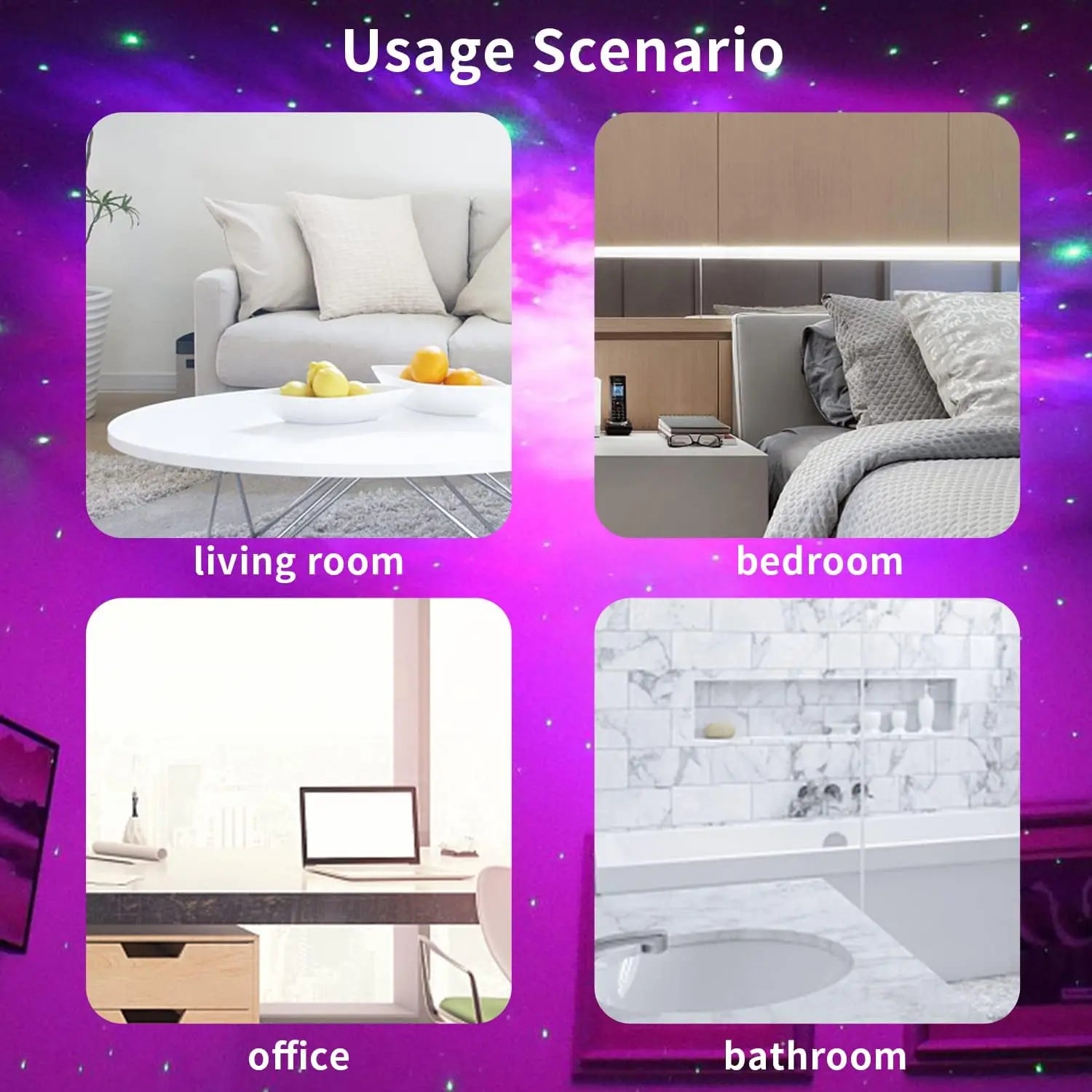 LED Projector - Astronaut Galaxy – Starry Night Light with Nebula Effects for Kids' Bedroom & Parties