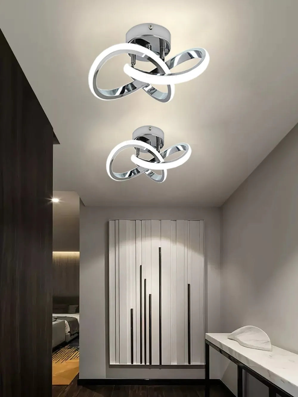 LED Ceiling Lights-Strip Aisle, Modern Lamps, Minimalist Living Room, Balcony, Entrance, Staircase, Led Luster Fixtures
