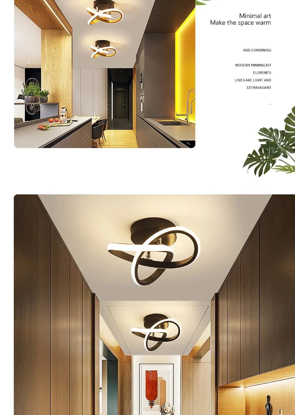 LED Ceiling Lights-Strip Aisle, Modern Lamps, Minimalist Living Room, Balcony, Entrance, Staircase, Led Luster Fixtures