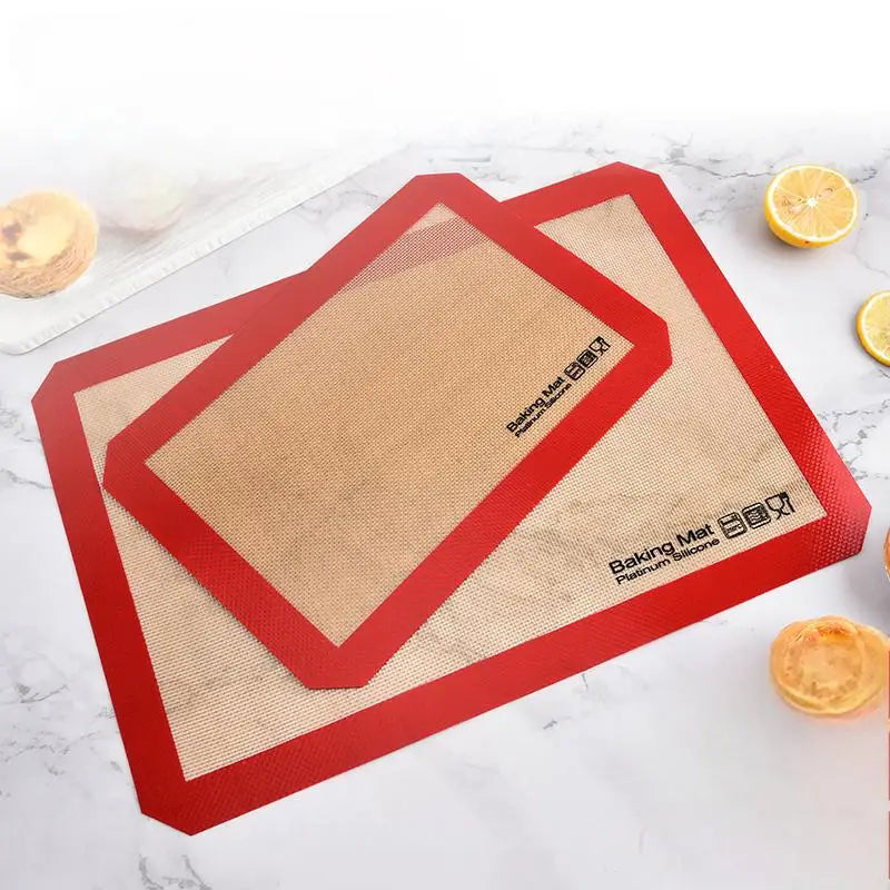 Baking Mat-Non-Stick 5 Pcs set High Temperature Resistant Silicone Fiberglass Platinum Silicone Mat for Macarons Kitchen Baking Tool