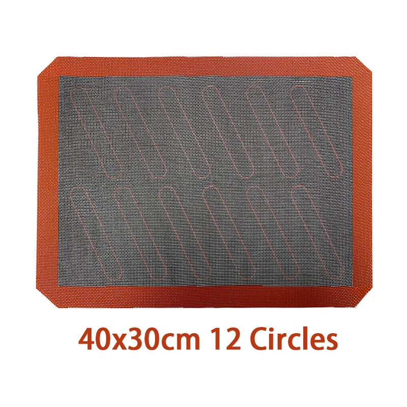 Baking Mat-Non-Stick Silicone Macaron for Bake Pans Macaroon Pastry Cookie Making Professional Grade Nonstick
