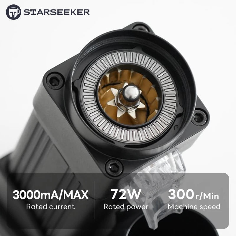Coffee Grinder-Electric 55MM Espresso Cone burr Stepless Fineness Adjustment Cold Brew Bean Grinder STARSEEKER E55Pro