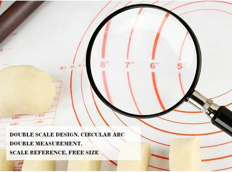 Baking Mat-Silicone Kneading Pad Dough Mat Pizza Cake Dough Maker Kitchen Cooking Grill Non-Stick Gadgets Bakeware Pastry Mat