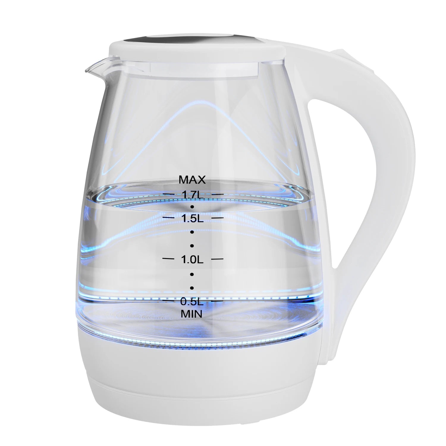 Electric Kettle- Electric Kettle with Water Dispenser - 1.7L Elegant Glass Tea Pot, 1100W Fast Boiling, LED Indicator, Auto-Shutoff