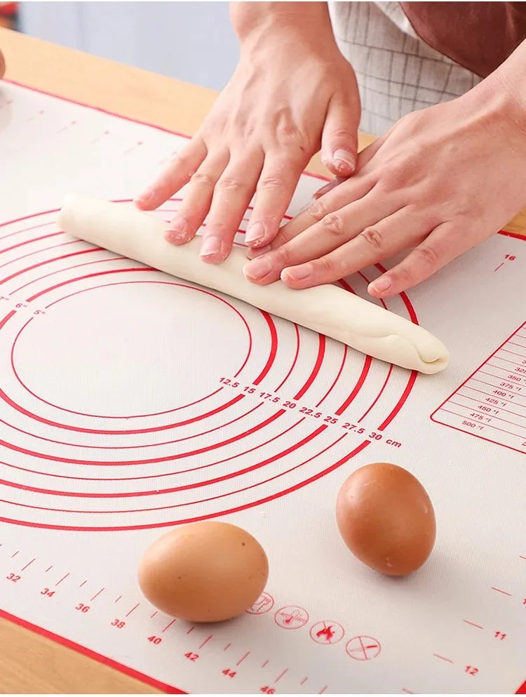 Baking Mat-Silicone Kneading Pad Dough Mat Pizza Cake Dough Maker Kitchen Cooking Grill Non-Stick Gadgets Bakeware Pastry Mat