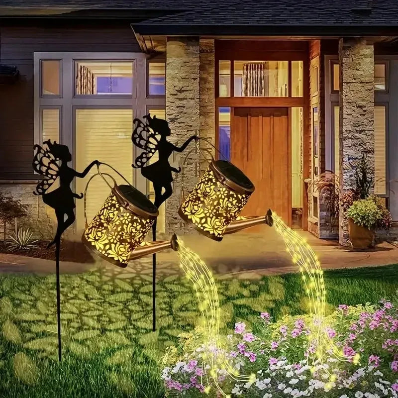 Solar Watering Can-LED Lights, Outdoor, Hanging, Waterproof, Garden Decor, Solar Garden Lights, Yard Deco