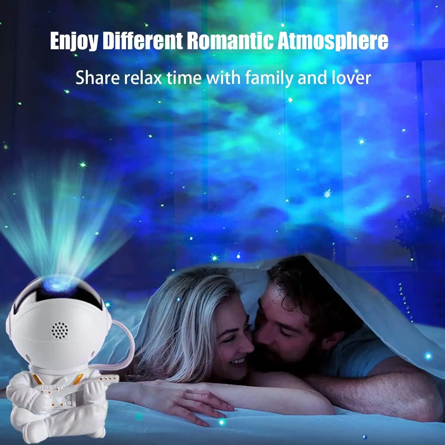 LED Projector - Astronaut Galaxy – Starry Night Light with Nebula Effects for Kids' Bedroom & Parties