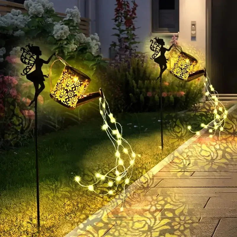 Solar Watering Can-LED Lights, Outdoor, Hanging, Waterproof, Garden Decor, Solar Garden Lights, Yard Deco