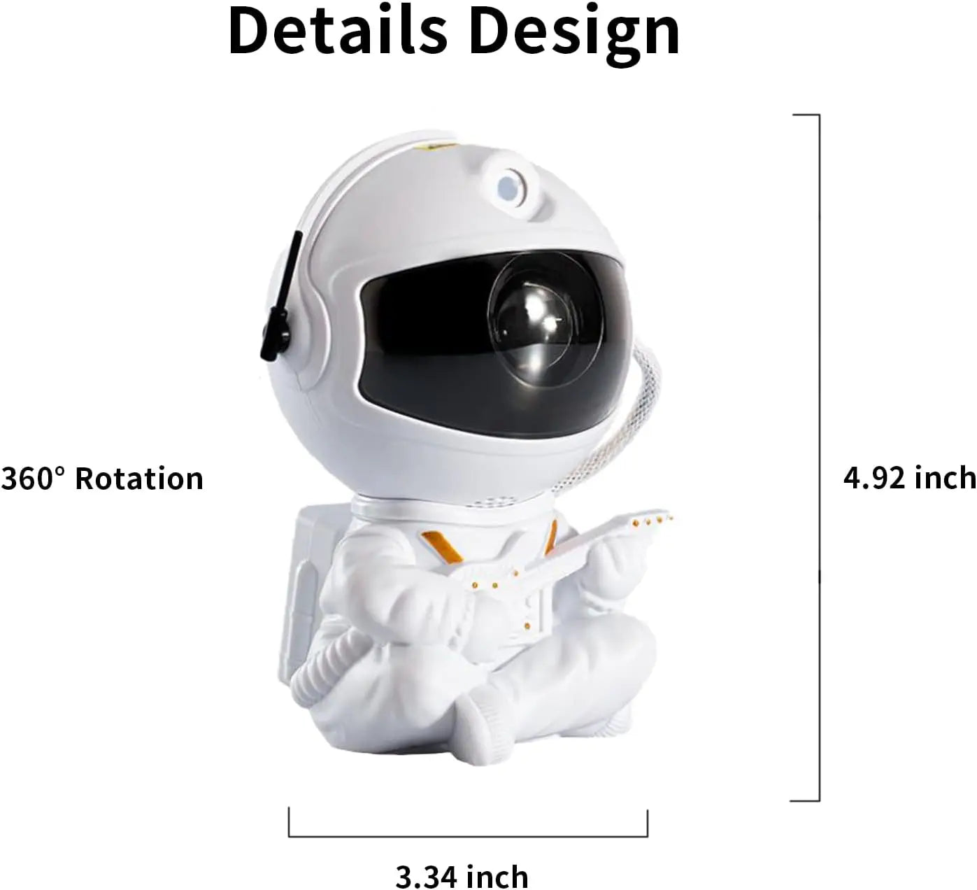 Home Gadget: Projector: Astronaut - Night Light - Nebula, Galaxy, Star, Ceiling