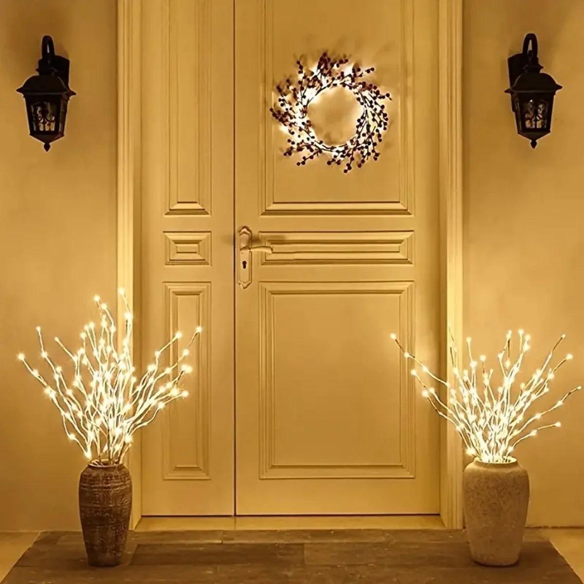 LED Branch Lights-White Birch, Battery Operated, Twig Outdoor Lights,  Decoration