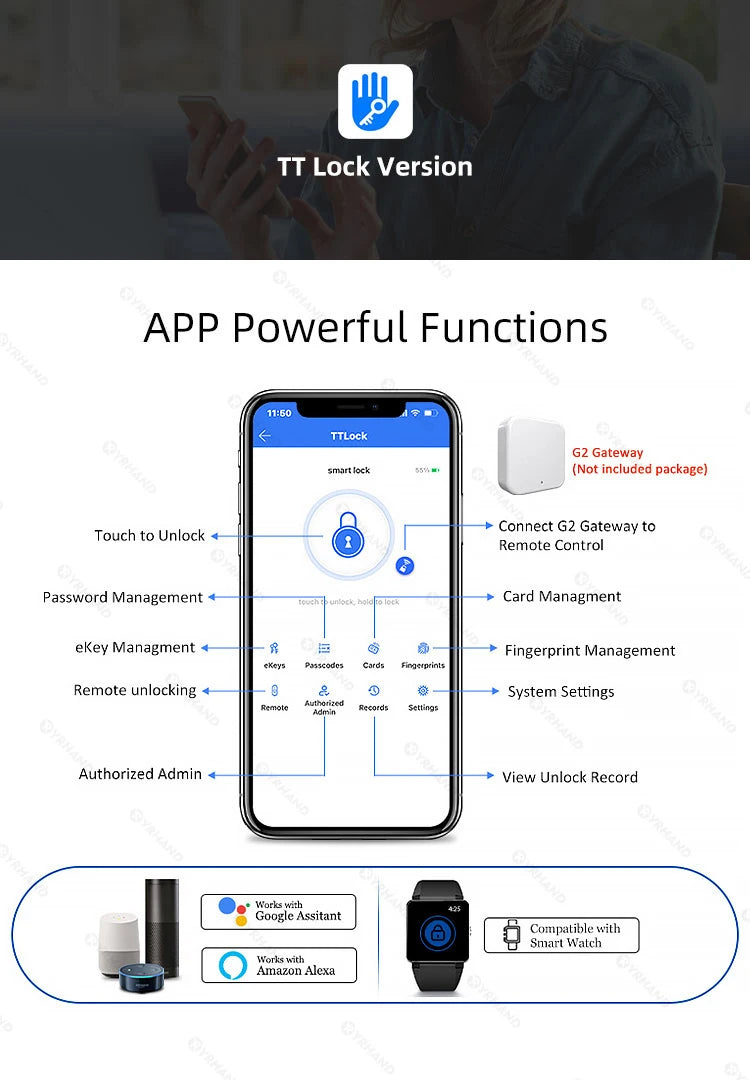 Electronic Lock-Bluetooth Smart, Lock Box Home Key, Wireless, Smart lock Box, Electronic Key Box App, Digital Code Bluetooth Key Safe Padlock for Host, TTlock Smartkey