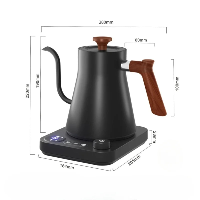 Electric Gooseneck Kettle - Intelligent 900ML – Precise Temp Control  Pot for Coffee, Tea & More