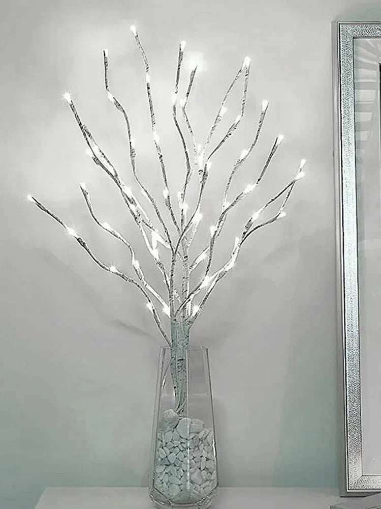 LED Branch Lights-White Birch, Battery Operated, Twig Outdoor Lights,  Decoration
