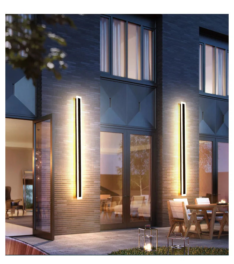 LED Wall Lamp-IP65 Waterproof, Long LED Lamp, Outdoor Wall Lamp, balcony, corridor, staircase, entrance, garden light