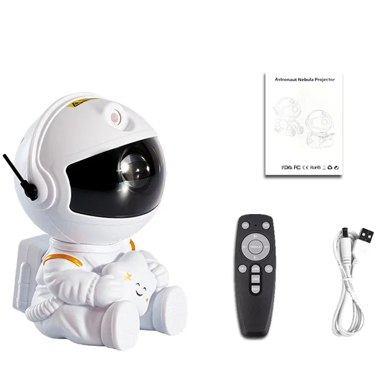 LED Projector - Astronaut Galaxy – Starry Night Light with Nebula Effects for Kids' Bedroom & Parties