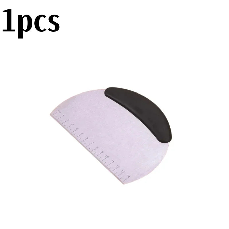 Pizza Slicer-Stainless Steel, Dough Scraper, Pastry Cutter, Ergonomic Handle, Baking Kitchen Tools