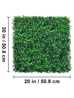 Hedge Wall-Artificial Boxwood Panel, UV 24pcs, 20x20/24x16 in, Boxwood Hedge Wall Panels. Artificial Grass Backdrop, Wall Green Grass, SucceBuy